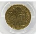 AUSTRALIA 2000 . ONE 1 DOLLAR COIN . ERROR . MULE . STRUCK ON TEN CENT